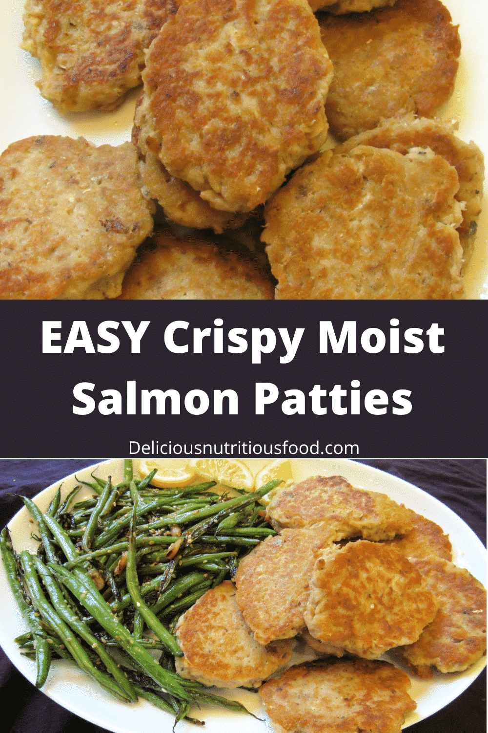 Old fashioned salmon patties served.