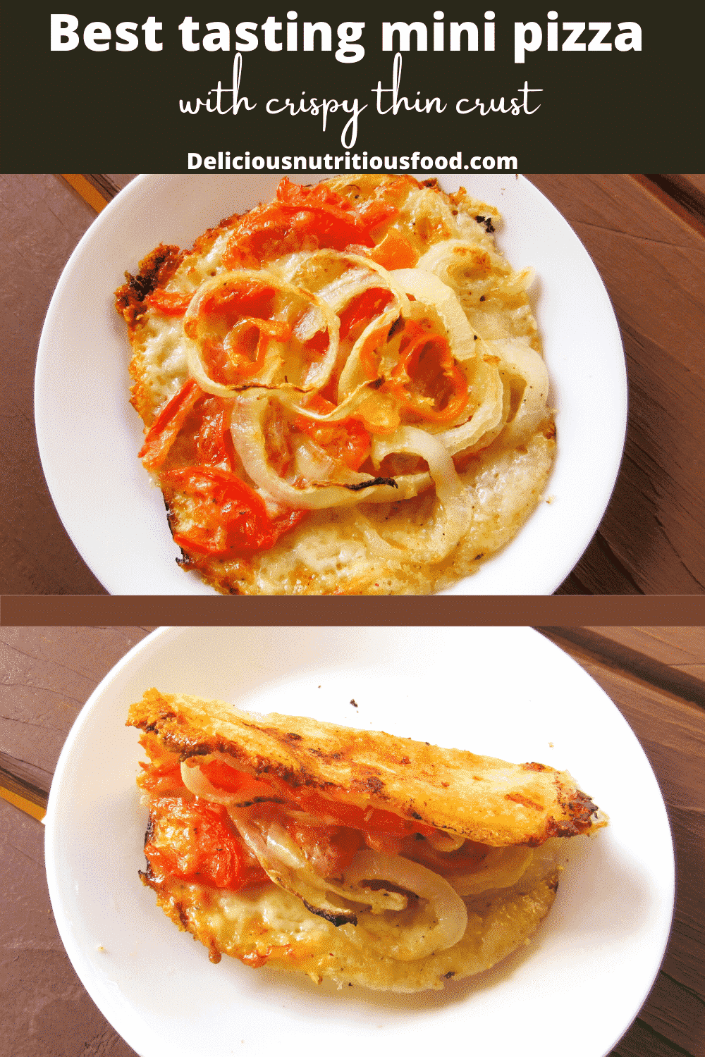 sourdough bread pizza is served on a white plate.