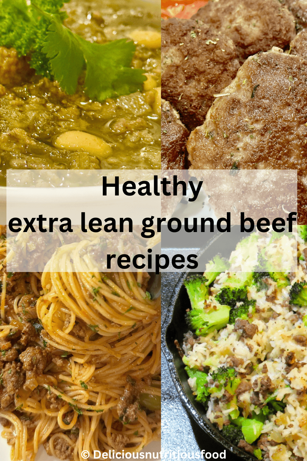 Healthy extra lean ground beef recipes