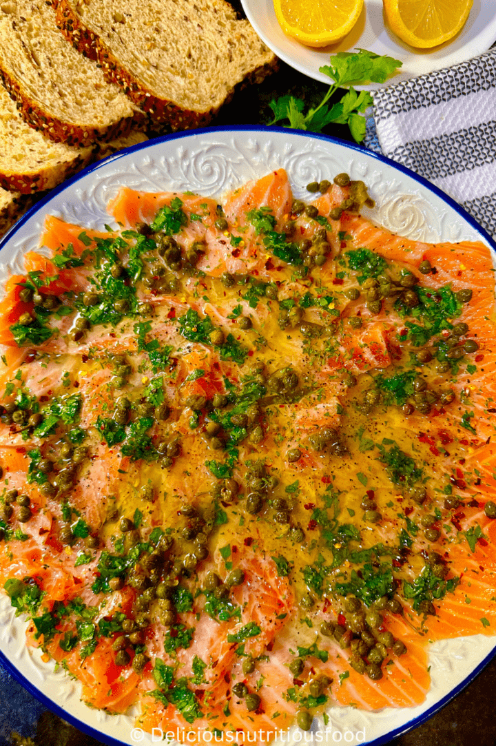 Fresh Salmon Carpaccio Recipe Delicious Nutritious Food