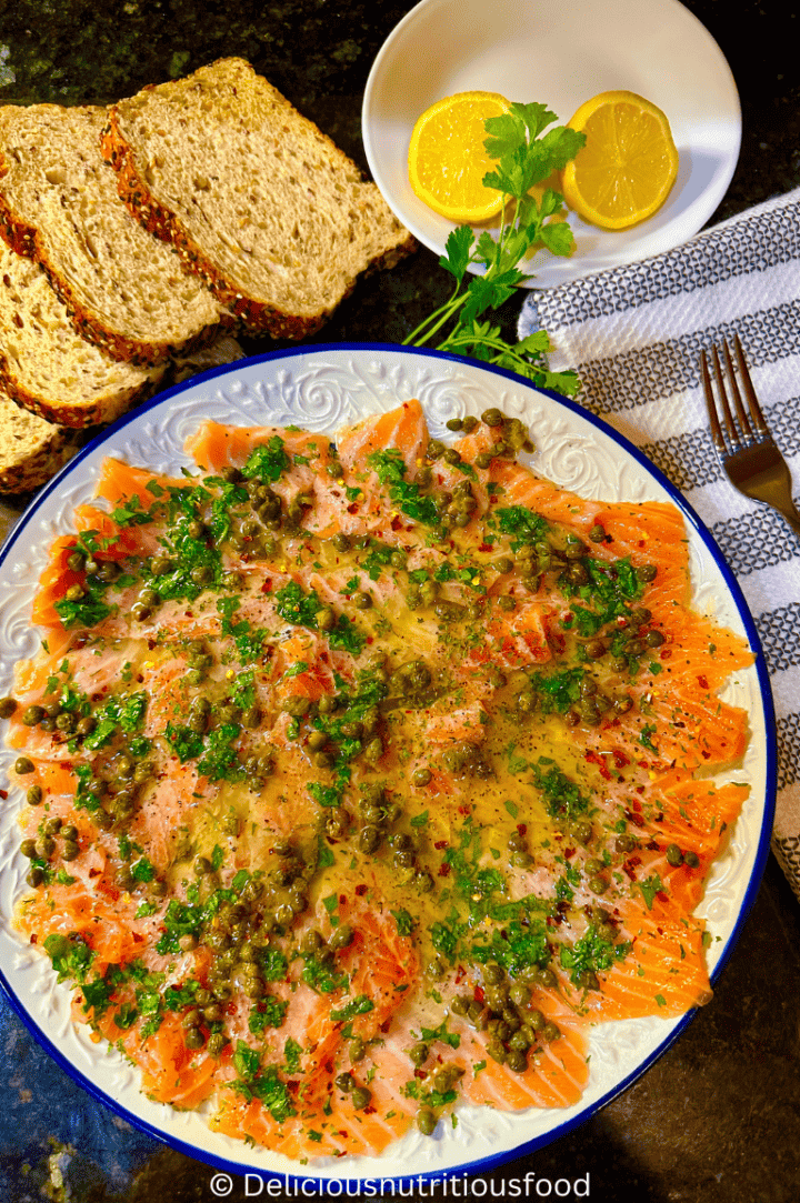 Fresh Salmon Carpaccio Recipe Delicious Nutritious Food